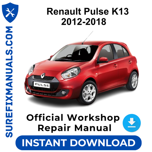 Renault Pulse K13 2012-2018 Official Workshop Repair Manual