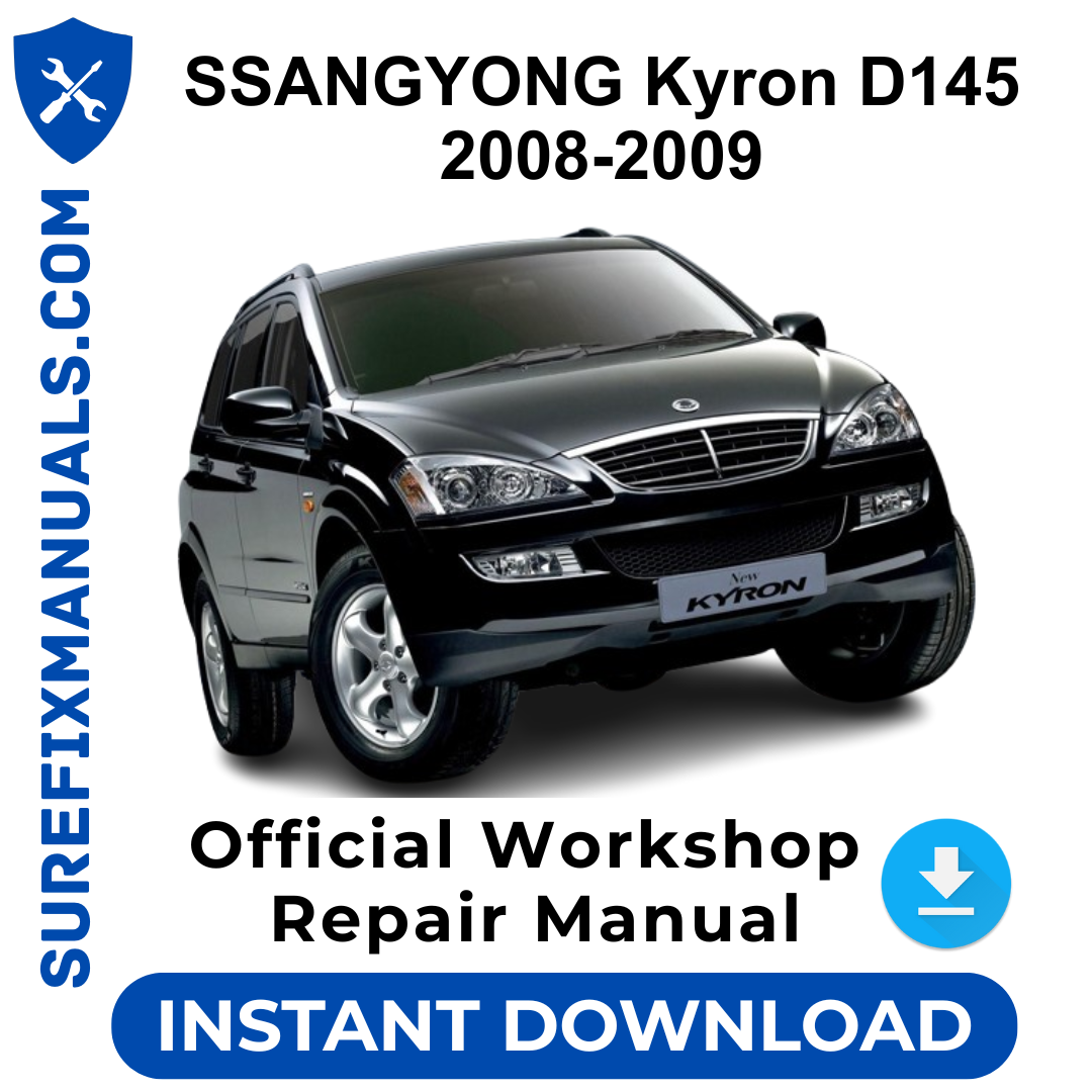 SSANGYONG Kyron D145 2008-2009 Official Workshop Repair Manual