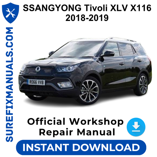 SSANGYONG Tivoli XLV X116 2018-2019 Official Workshop Repair Manual