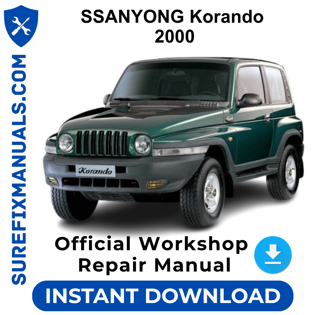 SSANYONG Korando 2000 Official Workshop Repair Manual