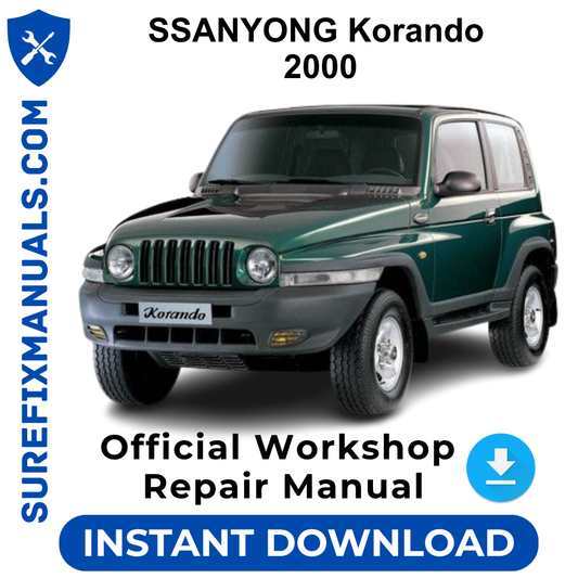 SSANYONG Korando 2000 Official Workshop Repair Manual