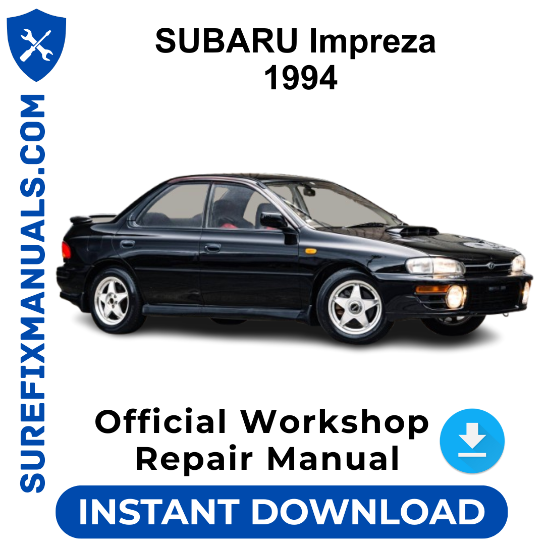 SUBARU Impreza 1994 Official Workshop Repair Manual