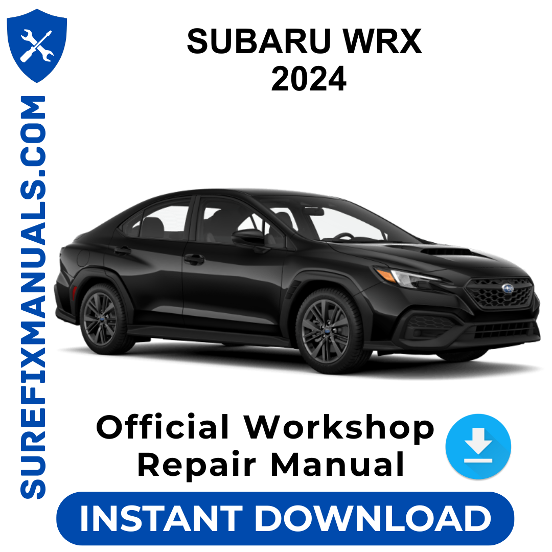 SUBARU WRX 2024 Official Workshop Repair Manual