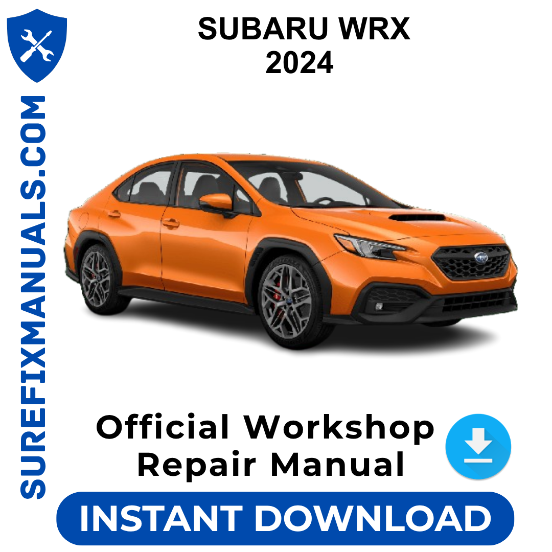 SUBARU WRX 2024 Official Workshop Repair Manual