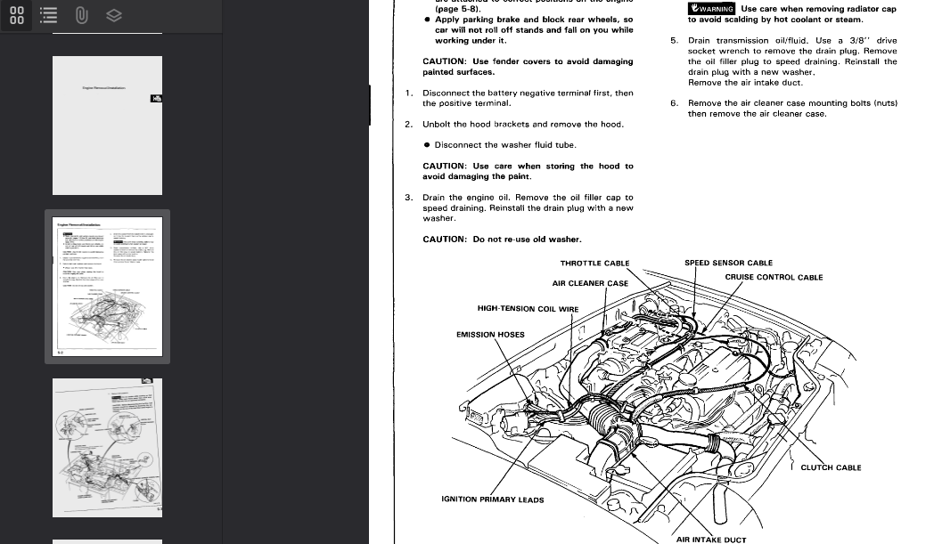 Honda Accord 1986-1989 Official Workshop Repair Manual