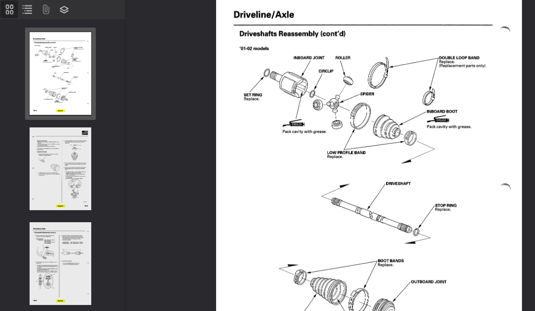 Honda Accord 1998-2002 Official Workshop Repair Manual