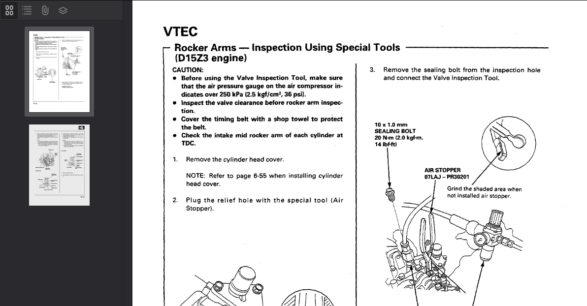 Honda Civic 1995-1997 Official Workshop Repair Manual