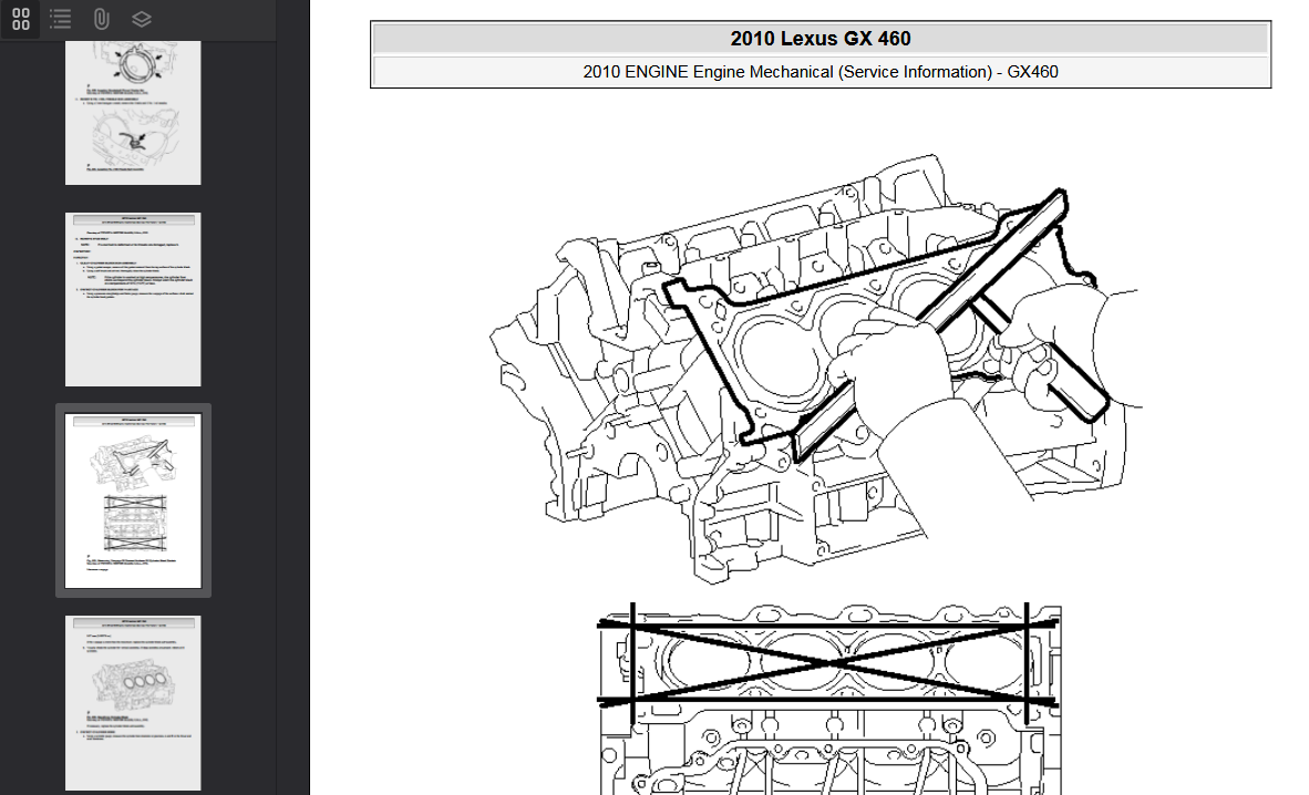 Lexus GX460 2010 Official Workshop Repair Manual