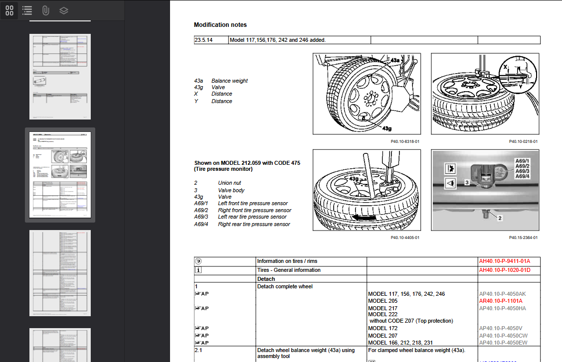 Mercedes C Class W205 2014-2018 Official Workshop Repair Manual