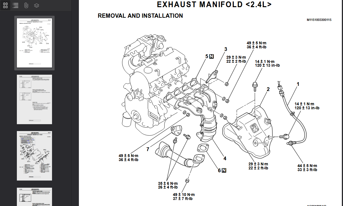 Mitsubishi Eclipse D52A  D53A 2000-2005 Official Workshop Repair Manual