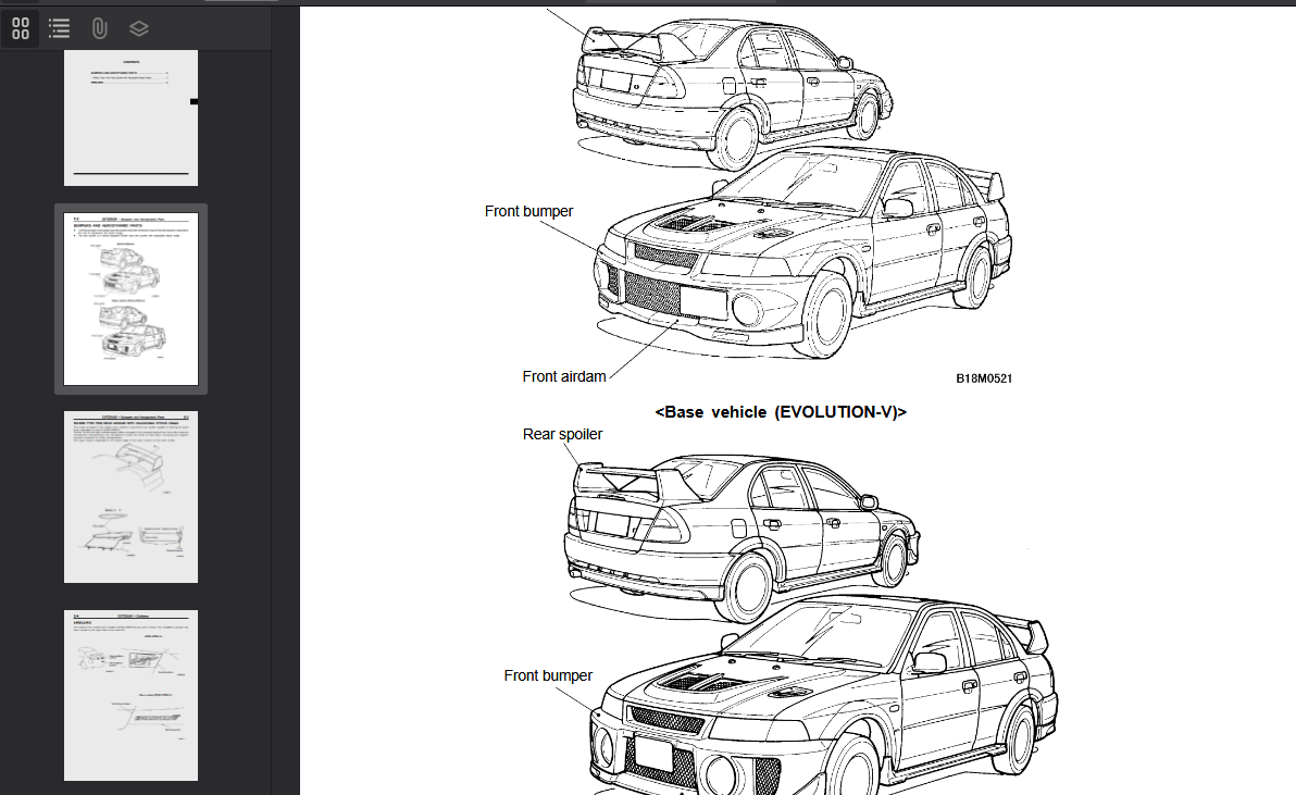 Mitsubishi Lancer Evolution 6 CP9A 1999-2001 Official Workshop Repair Manual