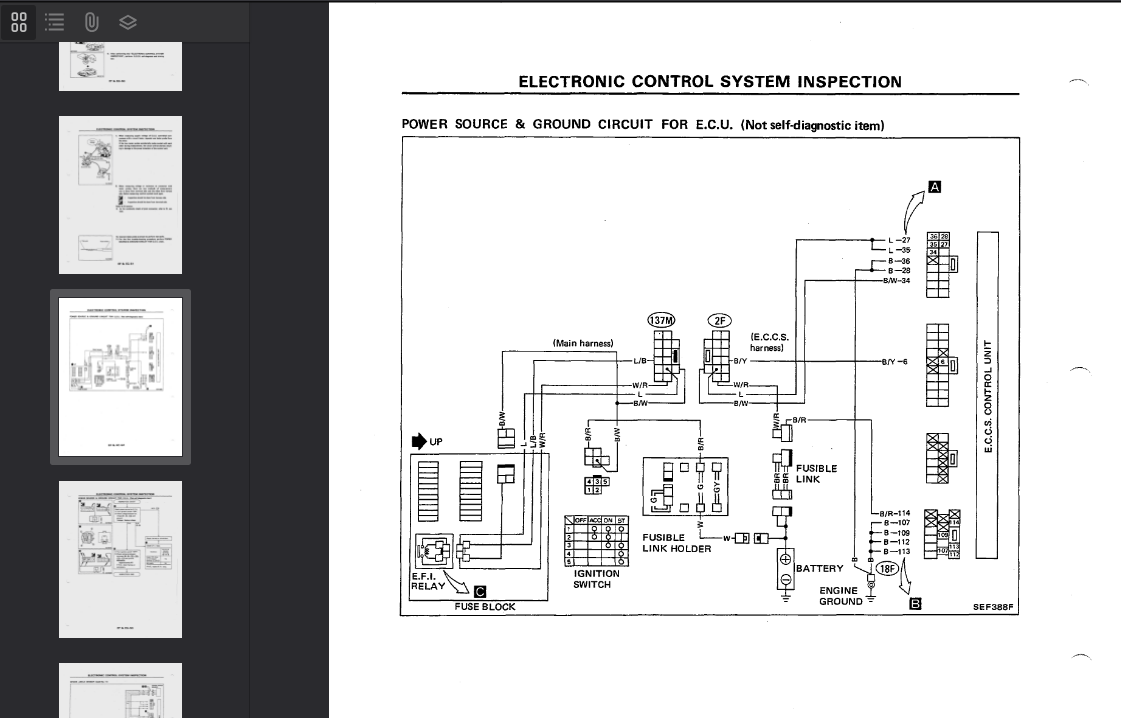 Nissan EXA N13 1986–1990 Official Workshop Repair Manual