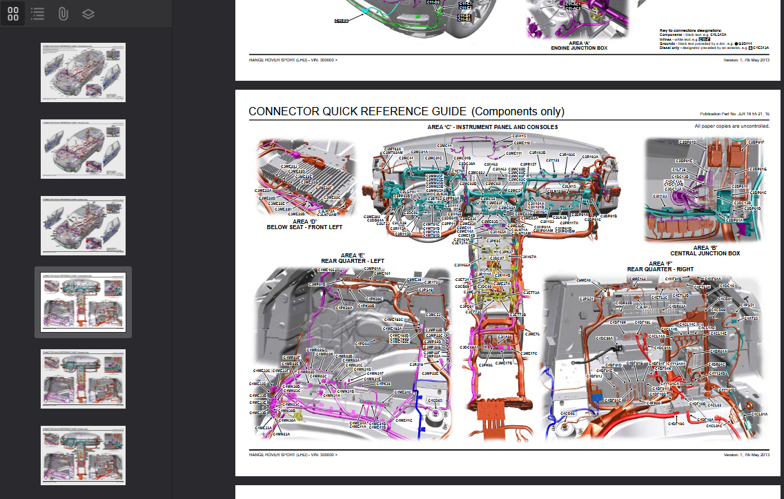 Range Rover Sport 2013-2022 L494 Official Workshop Repair Manual