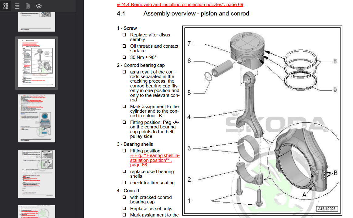 SKODA Rapid 2012-2020 Official Workshop Repair Manual