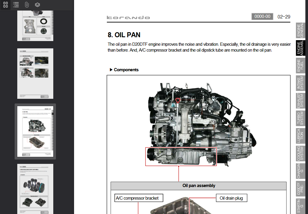 SSANGYONG Korando C226 2016 Official Workshop Repair Manual