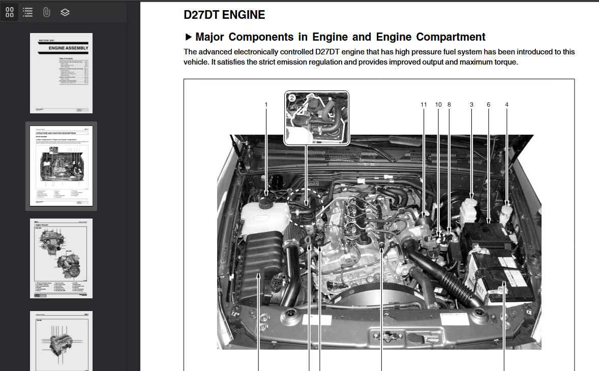 SSANGYONG Rexton Y220 2004-2005 Official Workshop Repair Manual