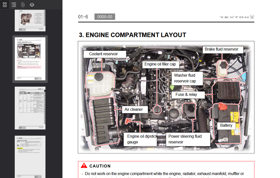 SSANGYONG Rexton Y295 2016 Official Workshop Repair Manual