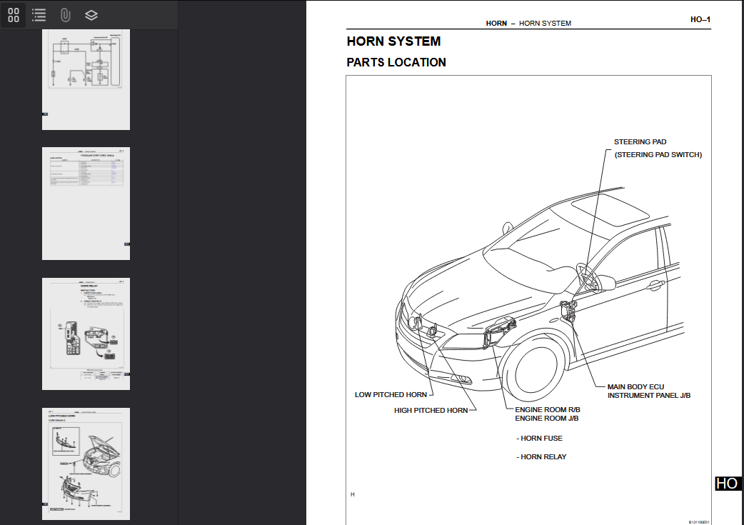 TOYOTA Camry V40 2007 Official Workshop Repair Manual