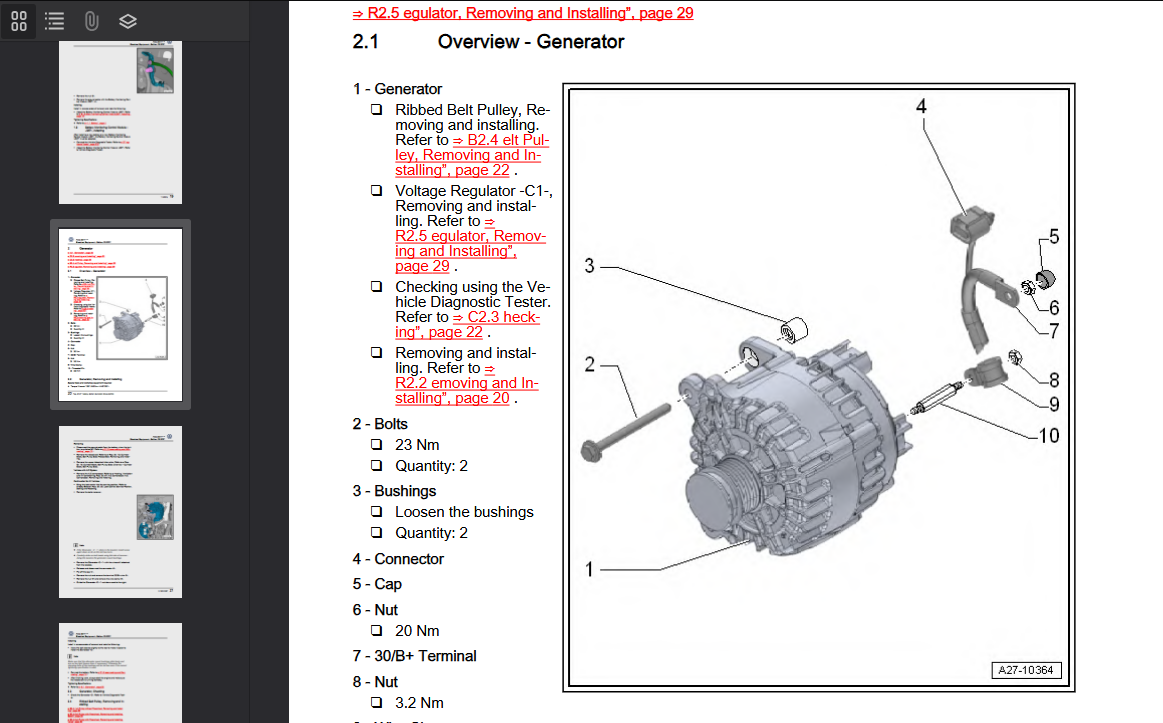 VOLKSWAGEN Atlas 2016 Official Workshop Repair Manual