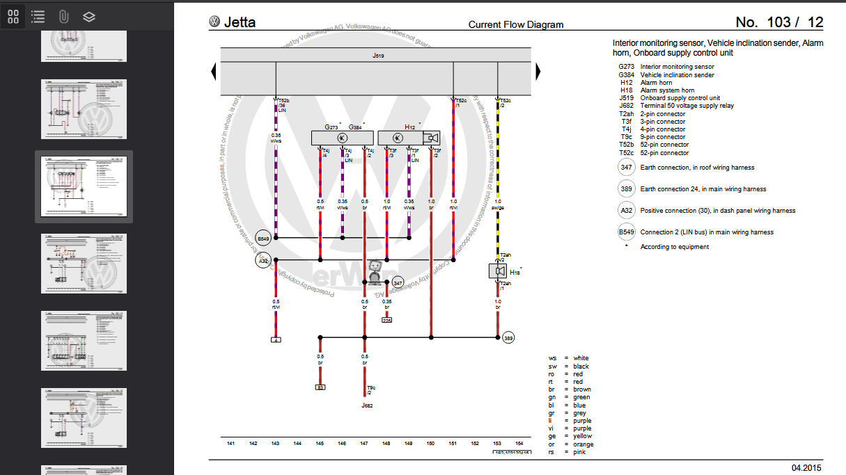 VOLKSWAGEN Jetta AT 2014 Official Workshop Repair Manual