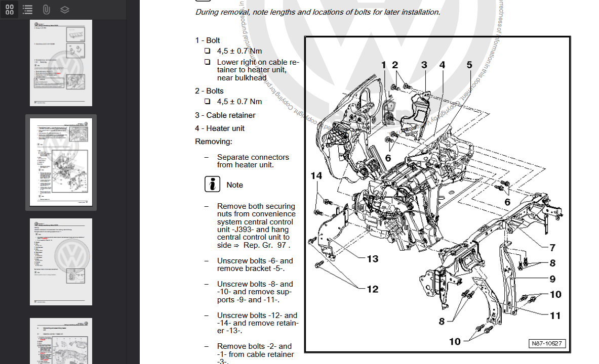 Volkswagen VW Golf MK5 A5 Type 1k 2003-2008 Official Workshop Repair Manual