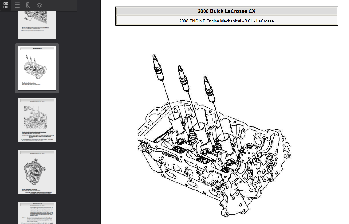 Buick Allure LaCrosse 2005-2009 Official Workshop Repair Manual