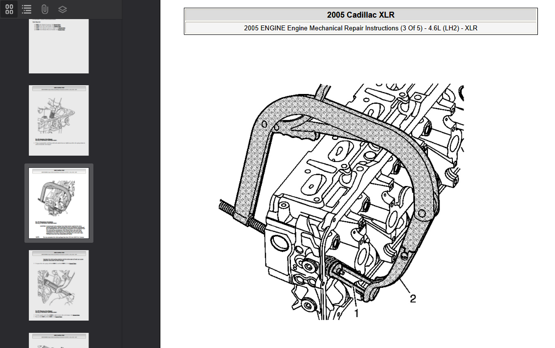 Cadillac XLR 2004-2009 Official Workshop Repair Manual