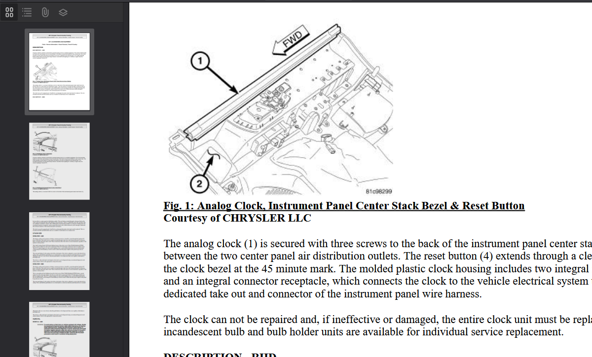 Dodge Grand Caravan 2011-2014 Official Workshop Repair Manual