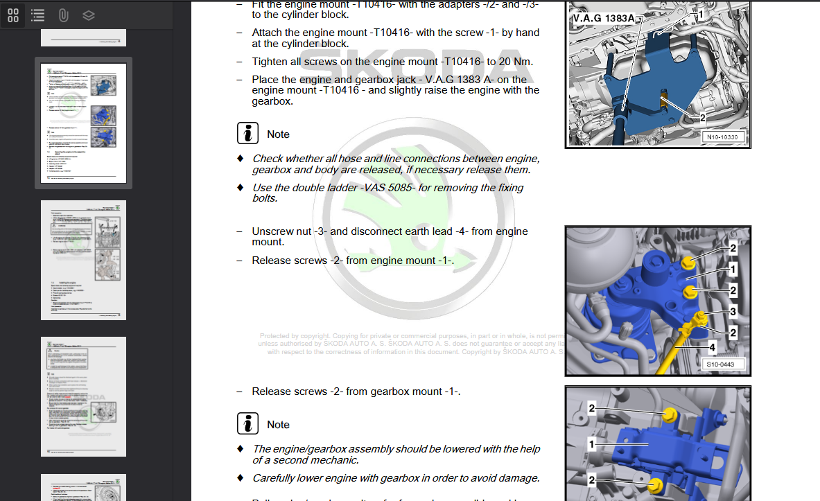 Skoda Roomster 2006-2015 Official Workshop Repair Manual