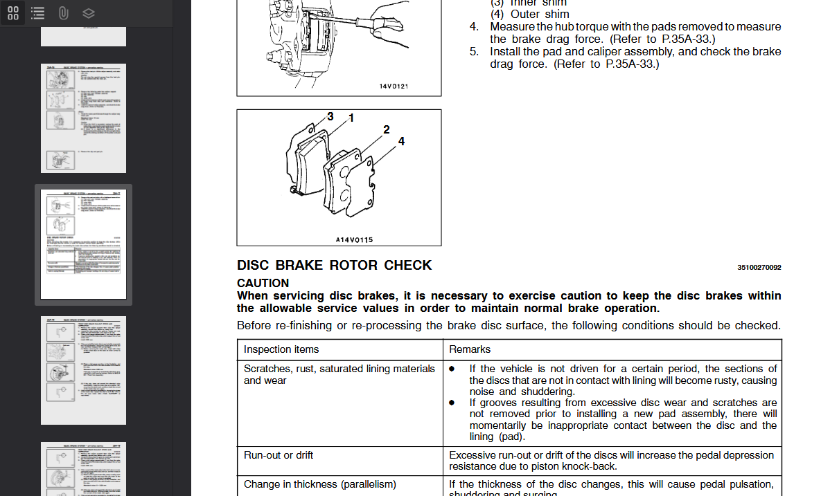 MITSUBISHI PAJERO 1999-2006 Official Workshop Repair Manual