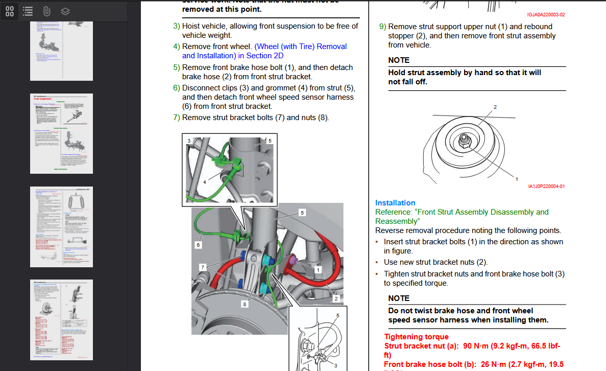 Suzuki Vitara 2016-2017 Official Workshop Repair Manual