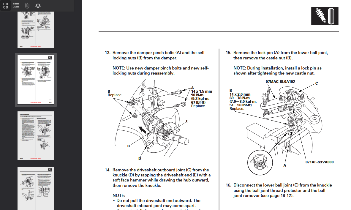 Acura CSX 2006-2009 Official Workshop Repair Manual