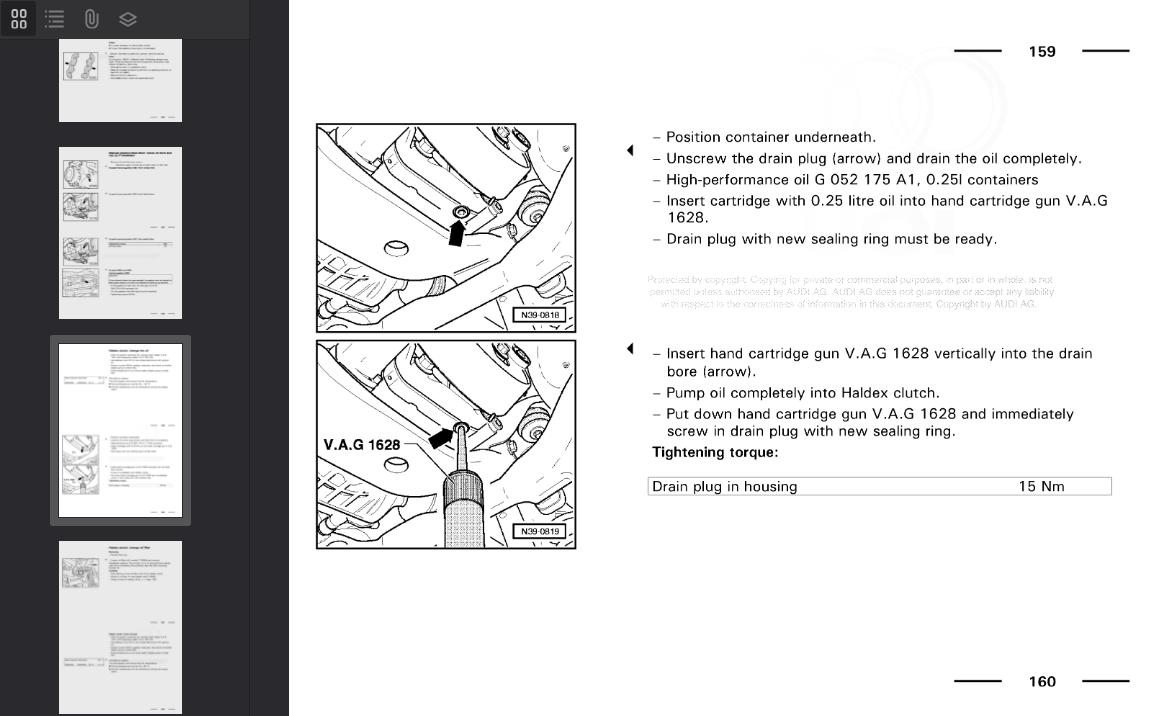 Audi A3 1997-2003 Official Workshop Repair Manual