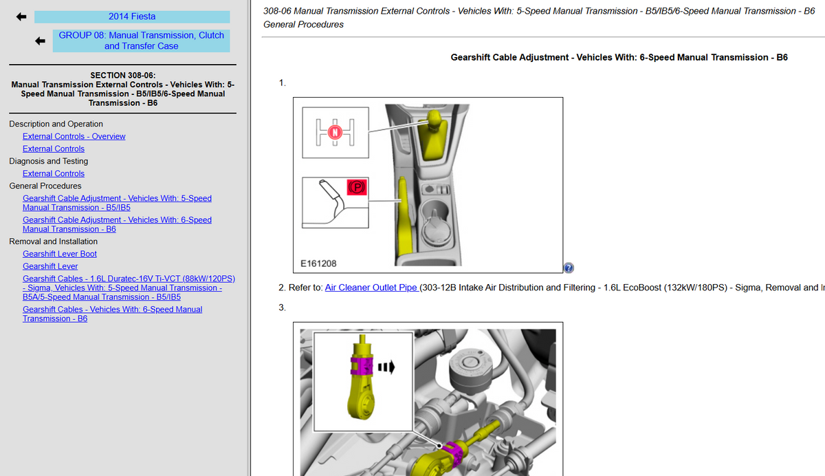 FORD Fiesta 2014 Official Workshop Repair Manual