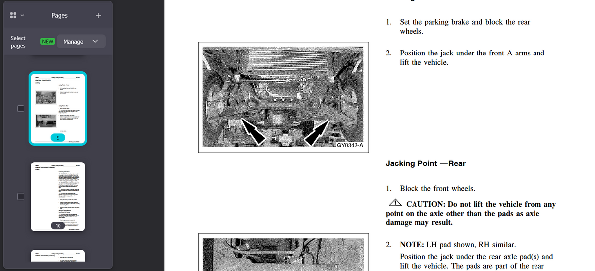 Ford Ranger EV 2001 Official Workshop Repair Manual