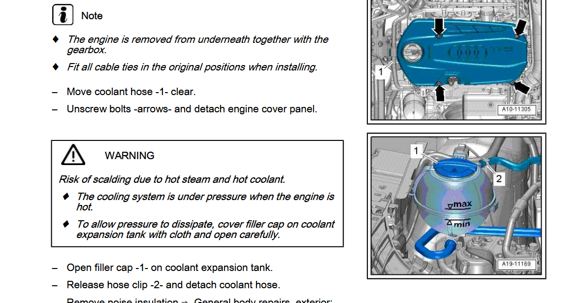 Audi A1 (8X) 2010-2018 Official Workshop Repair Manual