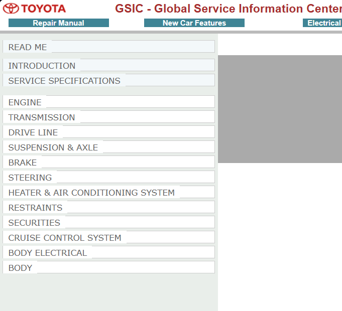 Toyota Hilux TGN GGN KUN 2005-2013 Official Workshop Repair Manual