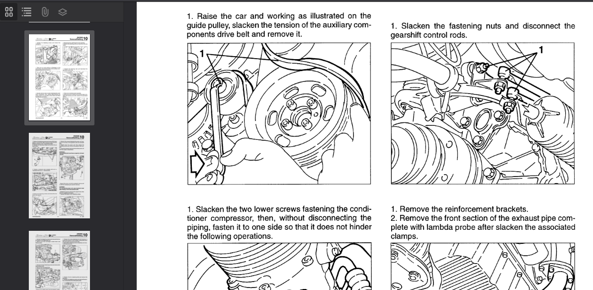 Alfa Romeo GTV Spider 1993-2004 Official Workshop Repair Manual