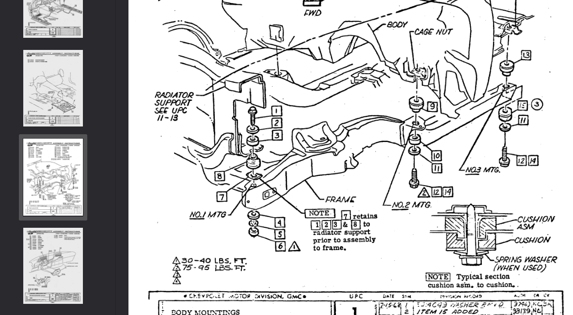 Chevrolet Camaro GM F-body 1969 Official Workshop Repair Manual
