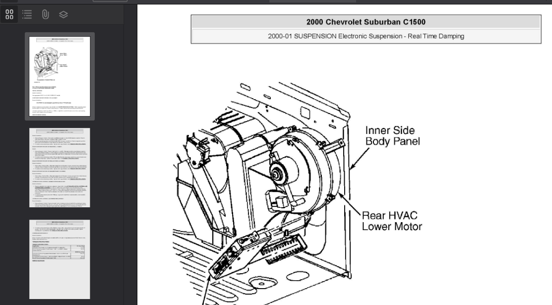 Chevrolet Suburban 2000-2006 Official Workshop Repair Manual