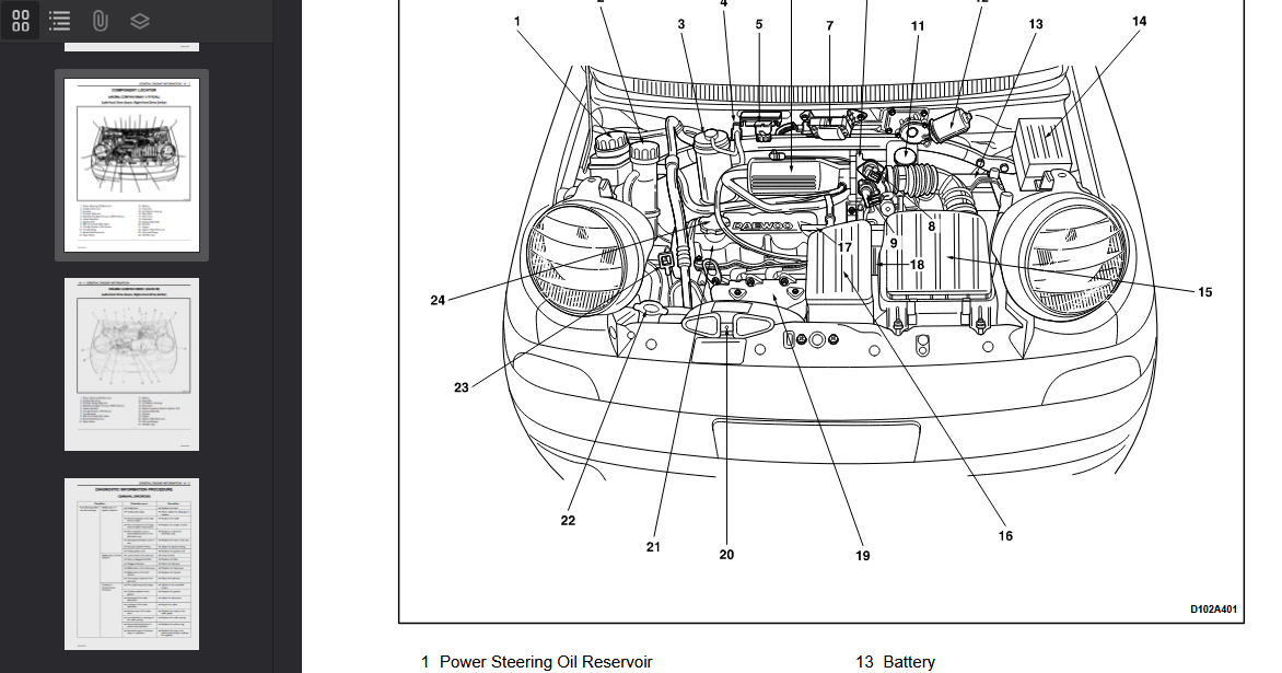 Daewoo Matiz M100  M150 1998-2005 Official Workshop Repair Manual