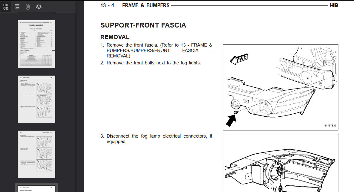 DODGE Durango 2004 Official Workshop Repair Manual