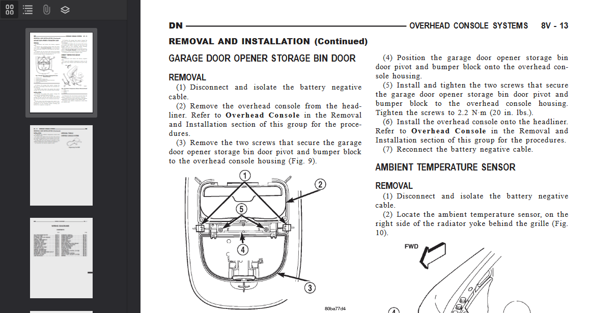 DODGE Durango DN 2000 Official Workshop Repair Manual