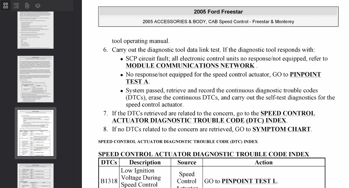 Ford Freestar 2005 Official Workshop Repair Manual