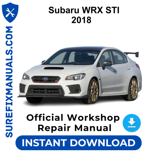 Subaru WRX STI 2018 Official Workshop Repair Manual